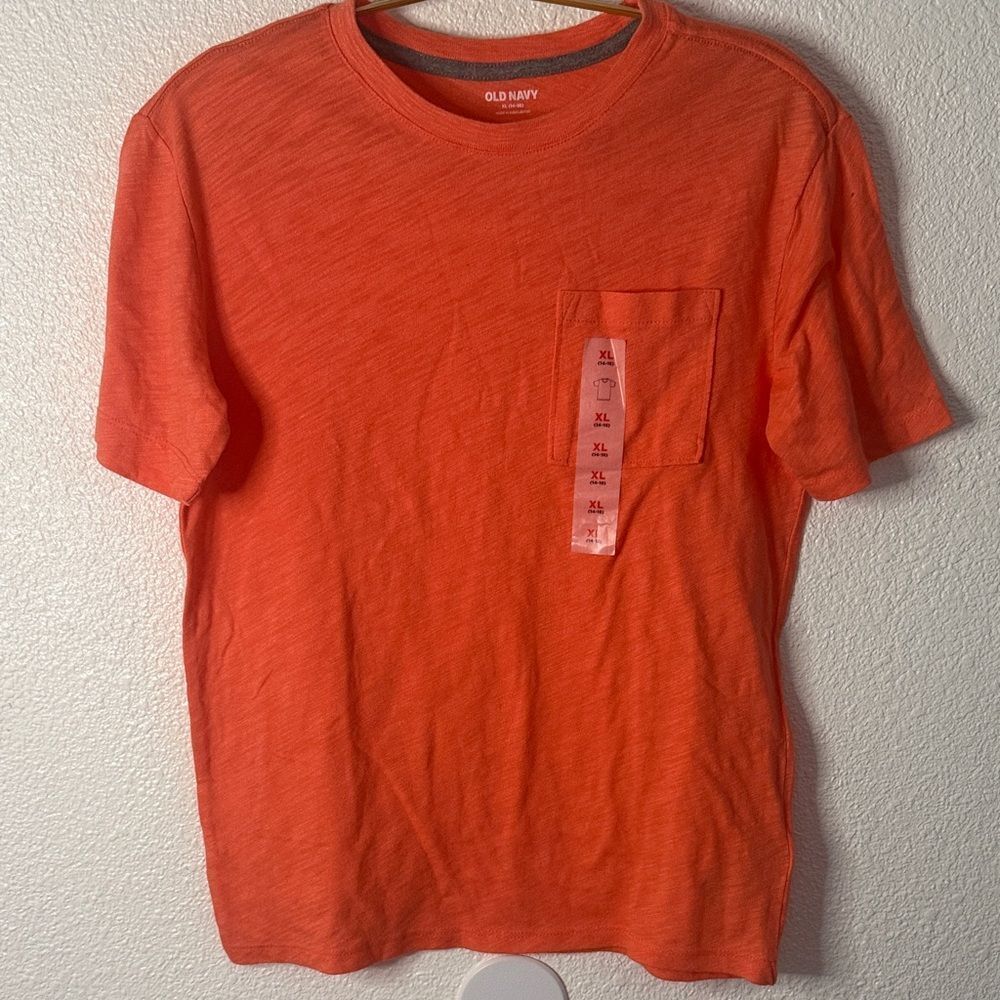Old Navy kids Orange Short Sleeve Tee- Size XL( 14-16)